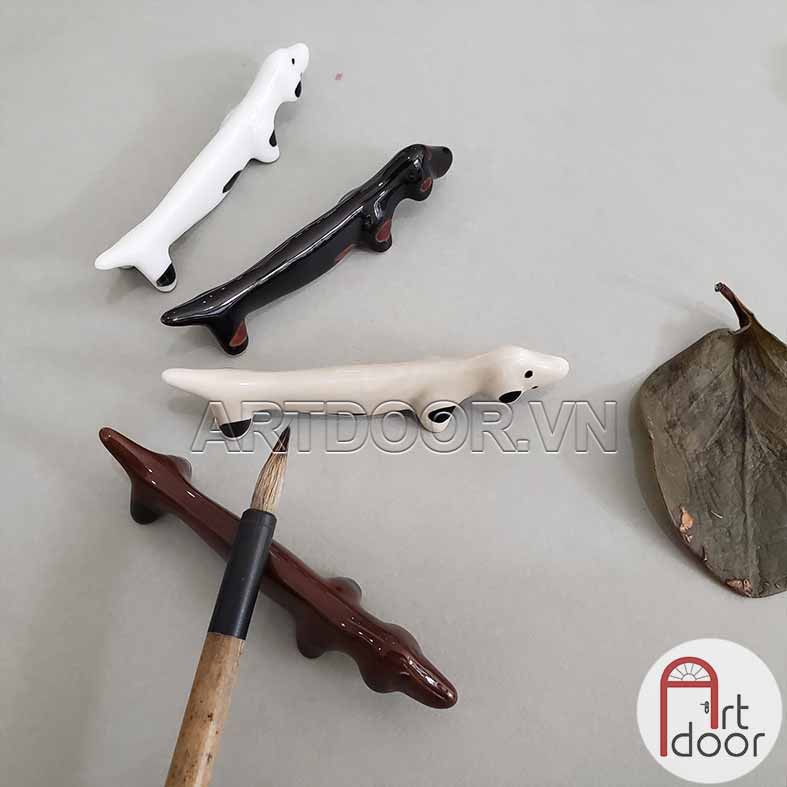 [ARTDOOR] Giá gác cọ vẽ tranh bằng Sứ hình thú