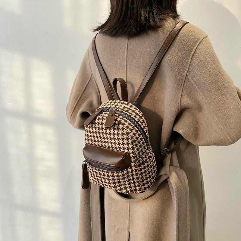 Balo nữ thời trang,balo mini Y&amp;N_shop thời trang công sở,phong cách hàn quốc họa tiết kẻ sọc,chất liệu da PU cao cấp