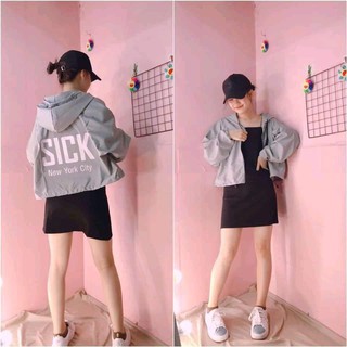 áo khoác dù tuổi teen kiểu croptop sản phẩm có nhiều màu.áo sick