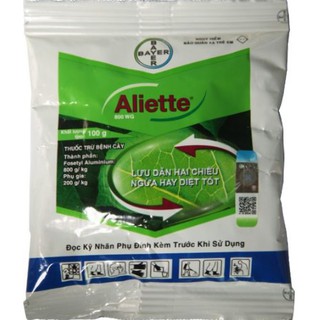 ALIETTE 800WG gói 100gr - Thuốc trừ bệnh đặc trị cháy lá vi khuẩn, lưu dẫn 2 chiều