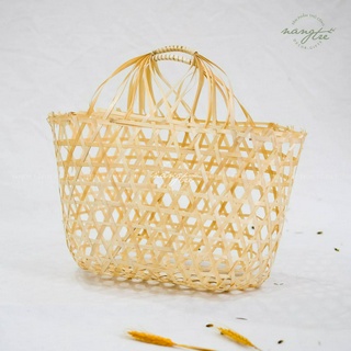 GIỎ TRE ĐAN SIZE LỚN - THÂN THIỆN MÔI TRƯỜNG