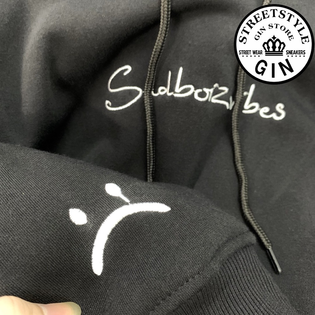 Áo hoodie unisex sadboiz sadboizvibes toss hình thêu áo hoodie sad boiz dáng rộng nam nữ full tag ulzzang - Gin Store
