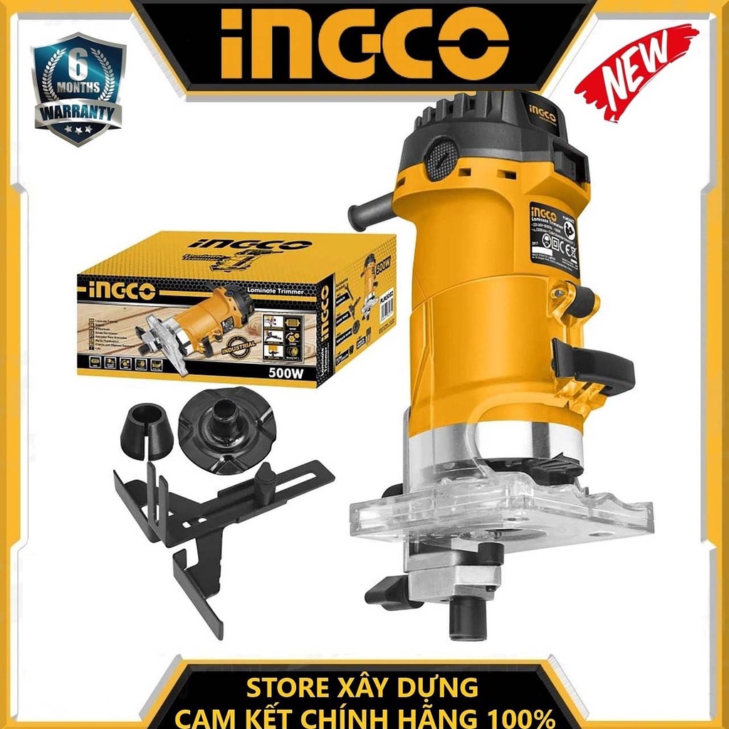 MÁY PHAY GỖ 500W 6MM INGCO PLM5002 - HÀNG CHÍNH HÃNG