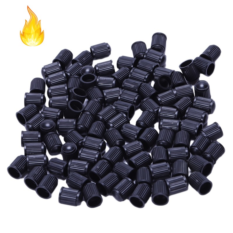 Set 100 nắp nhựa thay thế cho vòi bánh xe ô tô