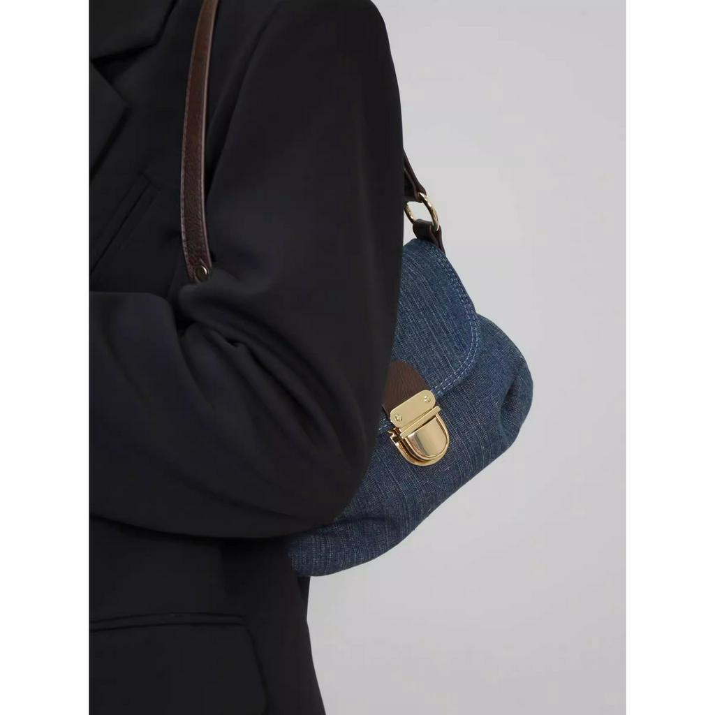 Túi xách nữ kẹp nách đeo chéo đẹp phong cách y2k trẻ trung size 23 vải jean TX0108 Hana Bags