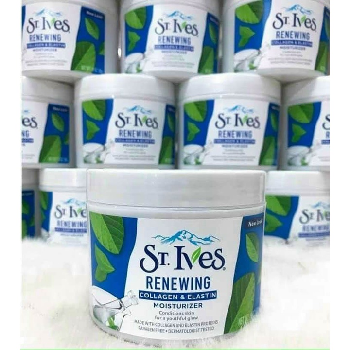 Kem Dưỡng Ẩm Body St.Ives Renewing Collagen &amp; Elastin Moisturizer