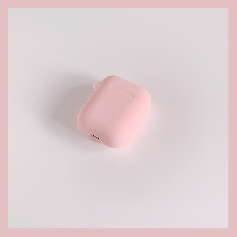 Ốp lưng iphone Vỏ Bảo Vệ Hộp Sạc Tai Nghe AirPods 1 2 apple Bằng Silicon Mềm Màu Trơn Chống Rơi Dinuo case