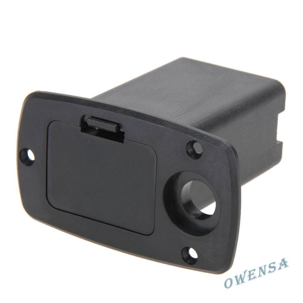 『ow#9V Battery  Holder Cover Box for Acoustic Guitar Bass Pickup Electronic☆