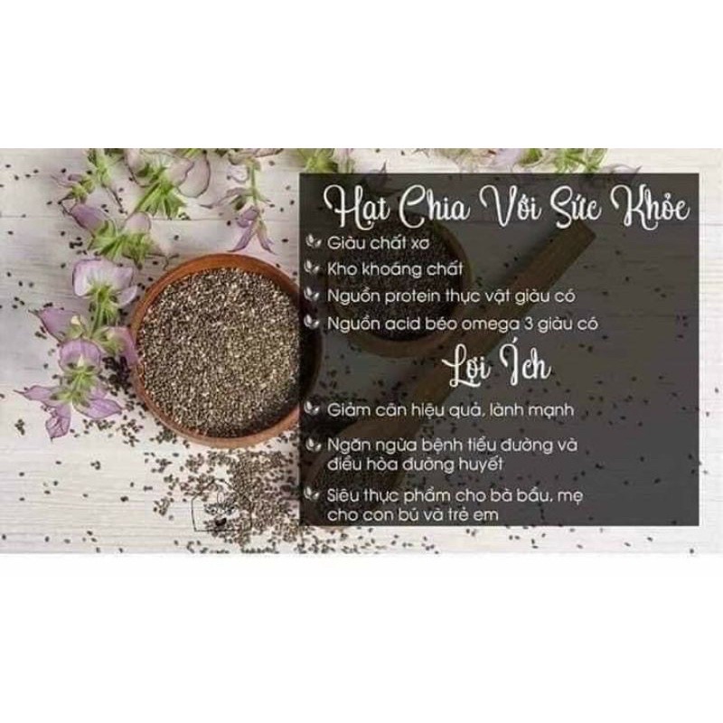 { Date 2025} Hạt Chia ÚC BLACK BAG CHIA 500g.