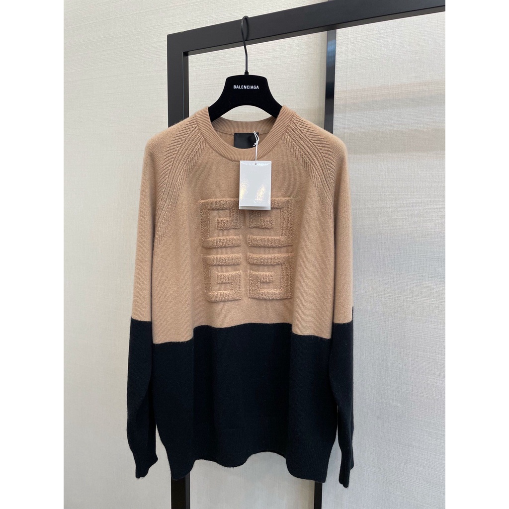 Áo len nữ dáng dài thời trang Givenchy kiểu dáng thanh lịch, màu sắc cổ điển