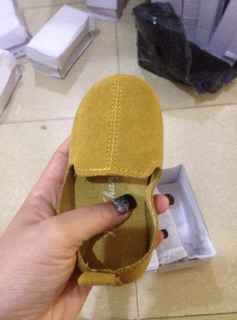 Giày lười da lộn siêu xinh cho bé