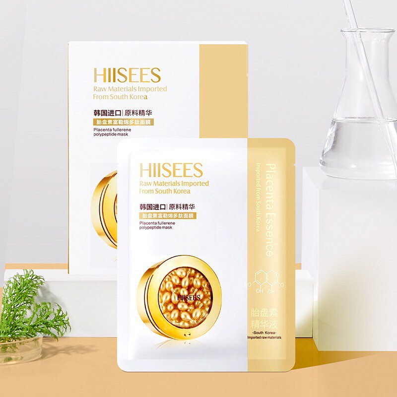 Mặt nạ collagen hàn quốc HIISEES dưỡng trắng da ngừa lão hóa HATAJI