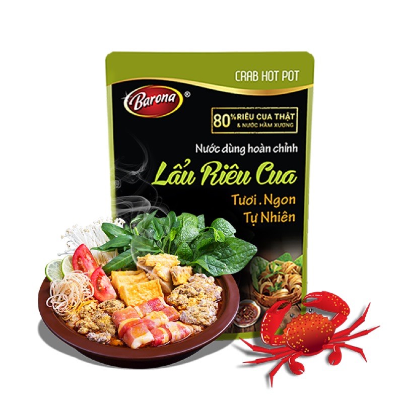 [Mã 77FMCGSALE1 giảm 10% đơn 250K] NƯỚC DÙNG HOÀN CHỈNH LẨU KIM CHI/ LẨU THÁI/ LẨU RIÊU CUA BARONA | BigBuy360 - bigbuy360.vn