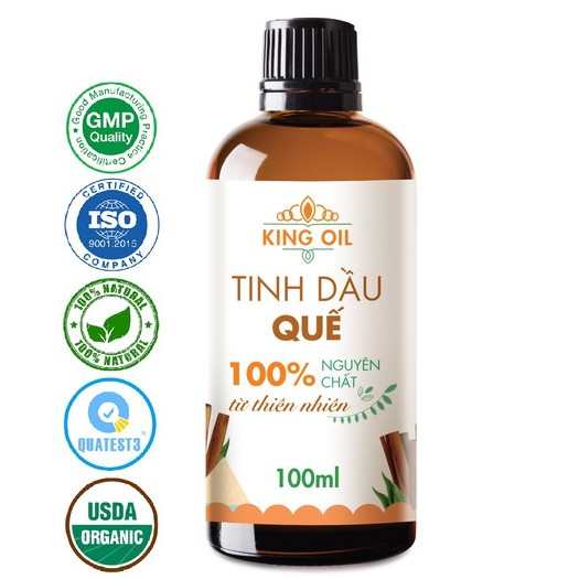 Tinh dầu vỏ quế KingOil nguyên chất từ thiên nhiên, thơm phòng, thư giãn, đuổi muỗi