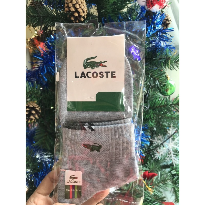 ⚡️[Flash ⚡️ale] Tất Lacoste hàng thêu nổi chuẩn đét