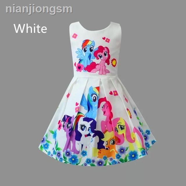 ▩[Mã FAGREEN245 giảm 10% tối đa 30K đơn 99K] Đầm cho bé gái in họa tiết My Little Pony dễ thương