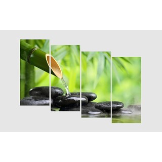 Tranh treo tường nghệ thuật spa trúc trang trí spa phòng ngủ BINBIN TNT28 (Tặng đinh 3 chân)