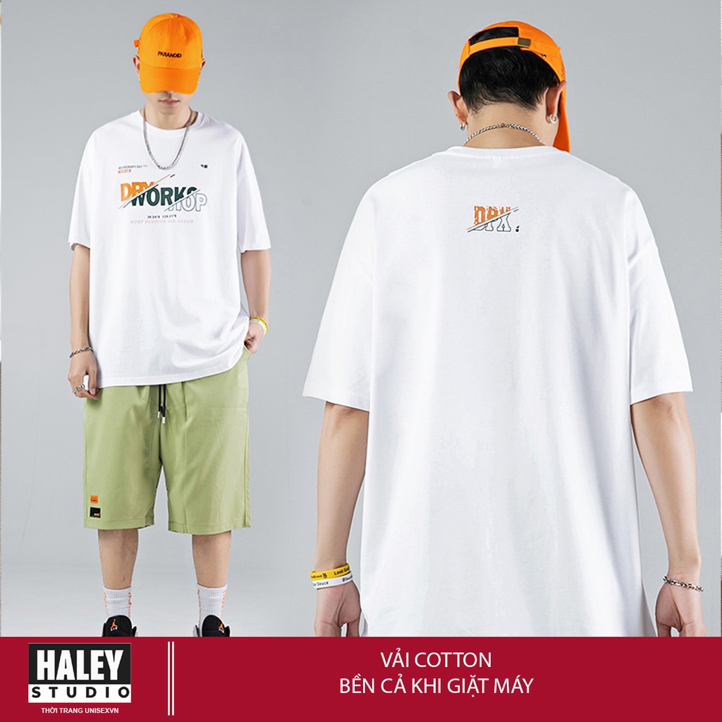 Áo thun Nam Nữ Unisex TN354 Form rộng tay lỡ HALEY street wear Basic cao cấp chất cotton 100% phông siêu mát Haley