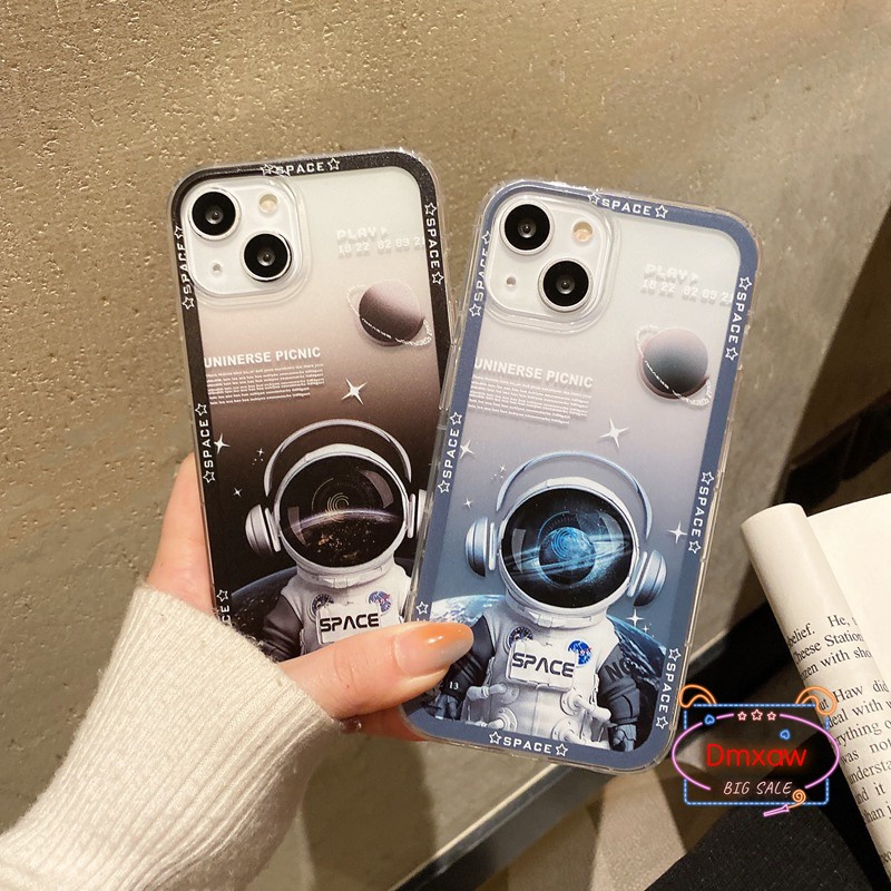 Ốp Điện Thoại Mềm Hình Phi Hành Gia Cho Samsung Galaxy M53 M33 M23 A73 A53 A33 A22 A32 A52 A52S A72 A42 M42 A12 M12 5G A23 A13 4G