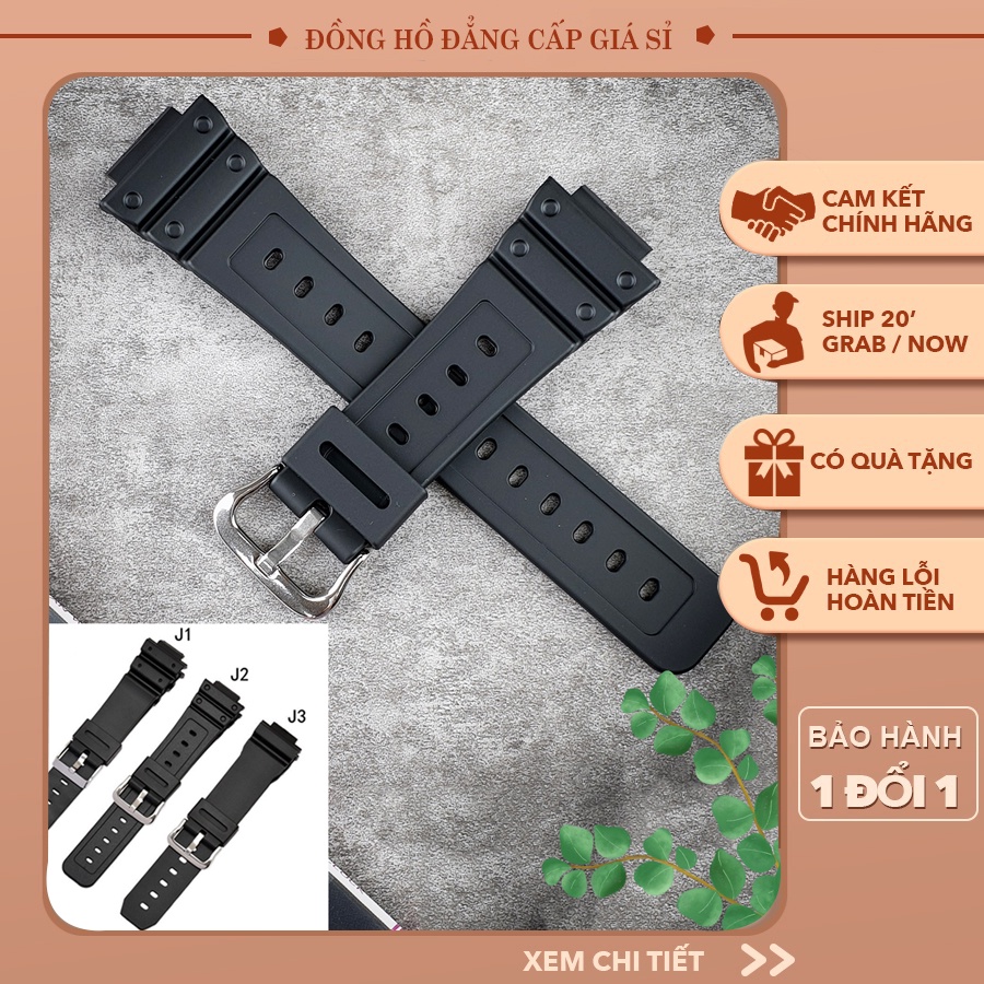 [HOT SALE] Dây đồng hồ cao su Cho Đồng Hồ Casio Dw 9052 Dw 6900 Dw 5600 TIK034