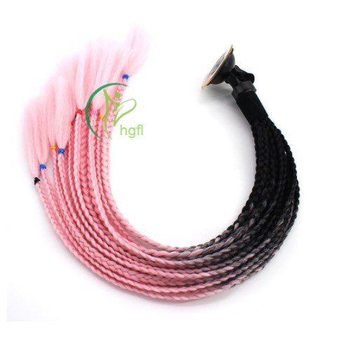 Set 12 bím tóc giả 60cm có giác hút gắn mũ bảo hiểm