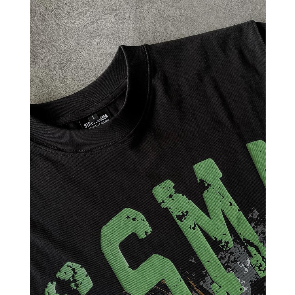 Stressmama Áo thun Liberty T - Shirt Màu Đen Chất Liệu 100% Cotton vài dày 250GSM, in lụa thủ công - Local Brand