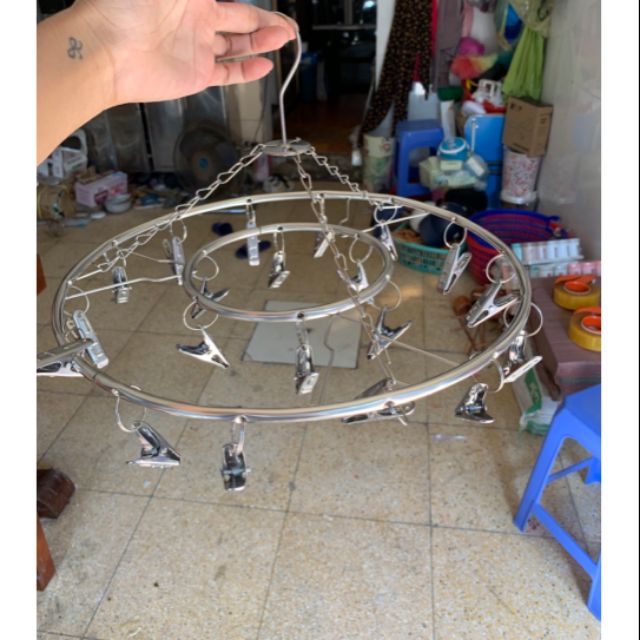 GIÁ HỜI_móc tròn_ dù tròn_ treo đồ_phơi đồ_ gọn gàng_inox Việt Nam
