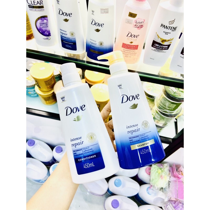 Dầu gội dầu xả Dove Shampoo &amp; Conditionet Thái Lan 425ml _ 450ml