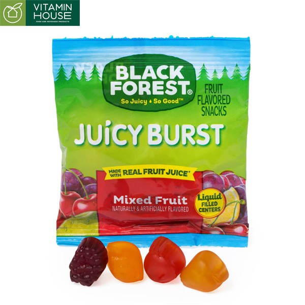 Kẹo dẻo Black Forest Gummy Juicy Burst [Vitamin House]