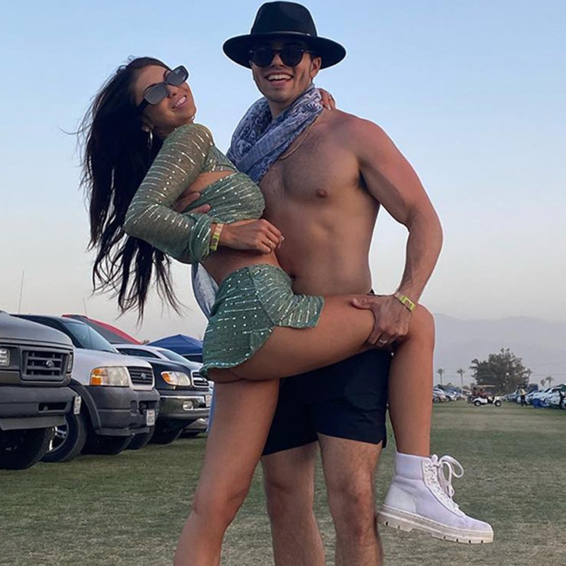 Áo Lưới Croptop Tay Dài Xuyên Thấu Đính Kim Sa Lấp Lánh Quyến Rũ Cho Nữ