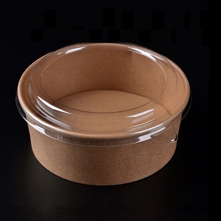 Bát giấy, hộp giấy đựng bánh nắp PET trong suốt 1000ml