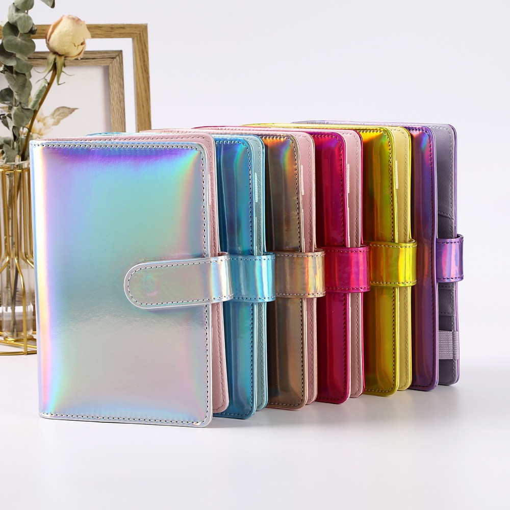 Sổ Tay Ghi Chú/ Lên Kế Hoạch 6 Lỗ Khổ A6 Bằng PVC Có Khóa Kéo Tiện Dụng