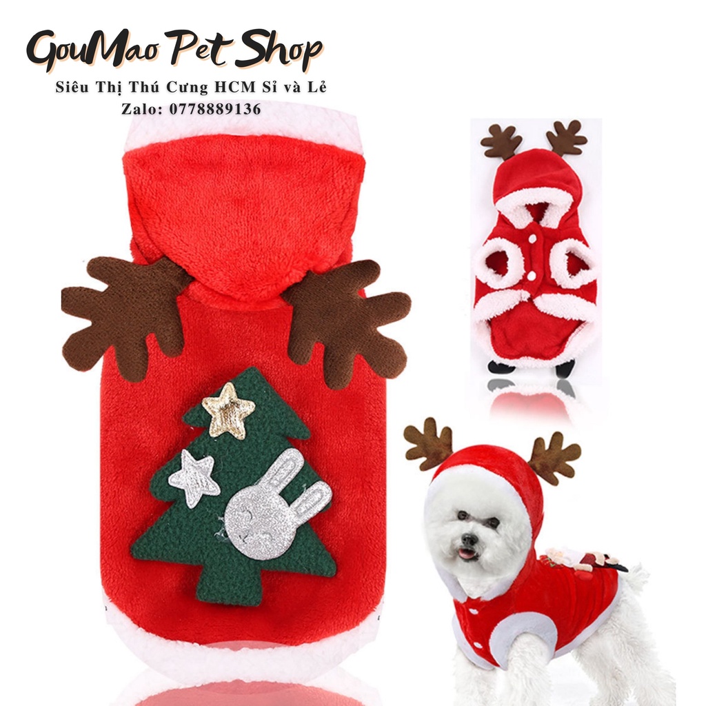 ️❄ Áo noel dành cho chó mèo ( 0,5kg- 10kg )️❄