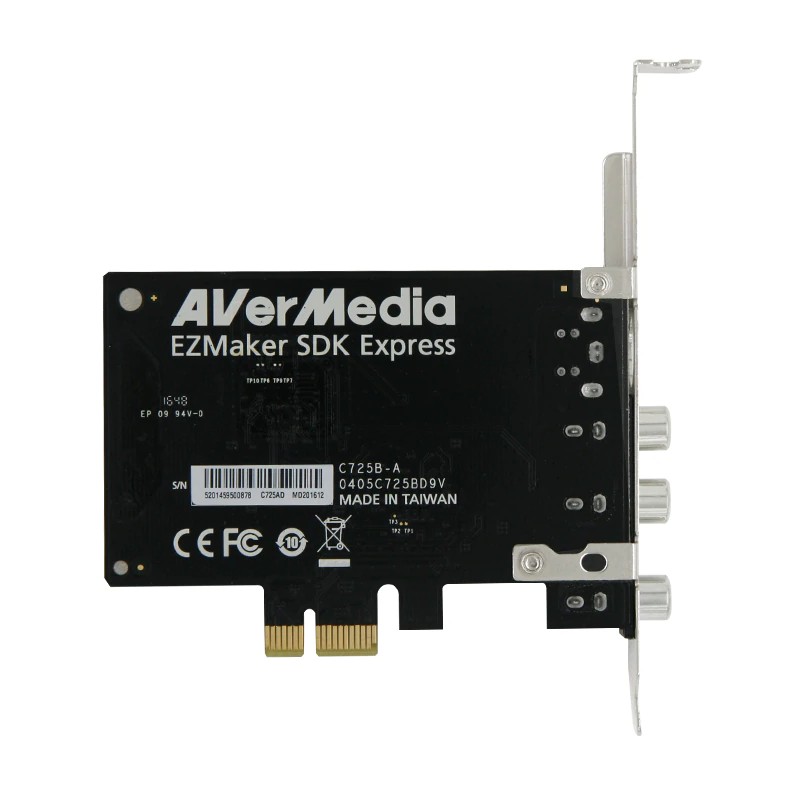 Card Chuyển Đổi PCI Ex sang AV, S-Video AVERMEDIA C725B Tặng Kèm Tấm Pad Chuột Cao Cấp