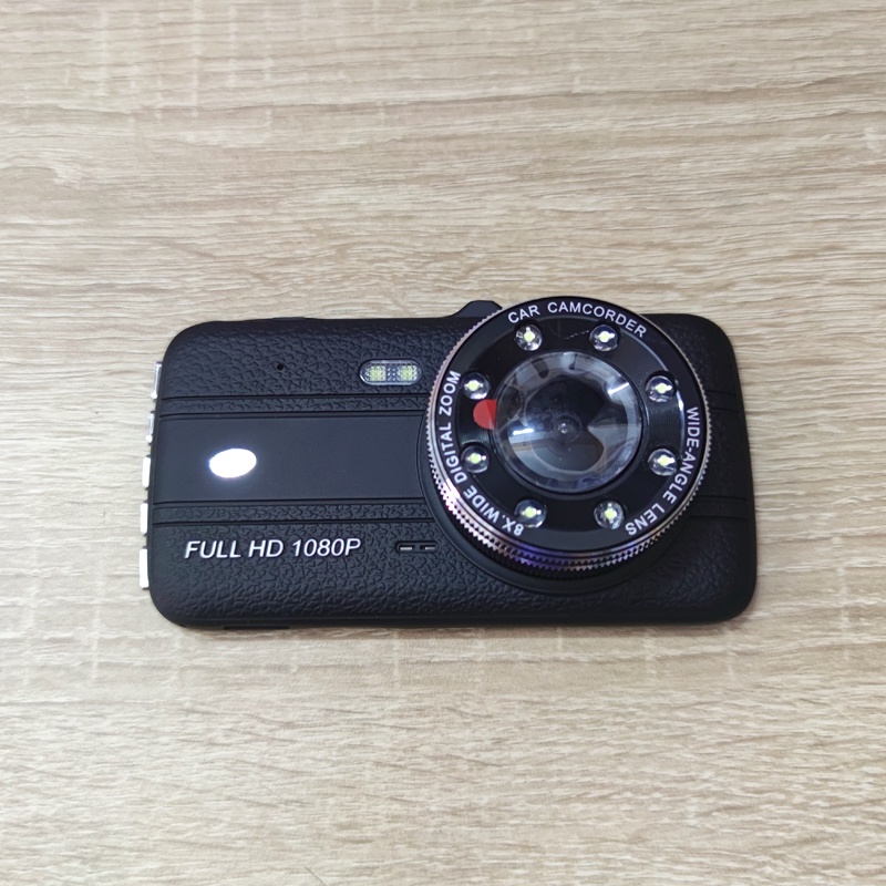 Camera hành trình ô tô trước sau Dual Lens model A12 hỗ trợ FullHD - tích hợp màn hình LCD cỡ lớn (đen)