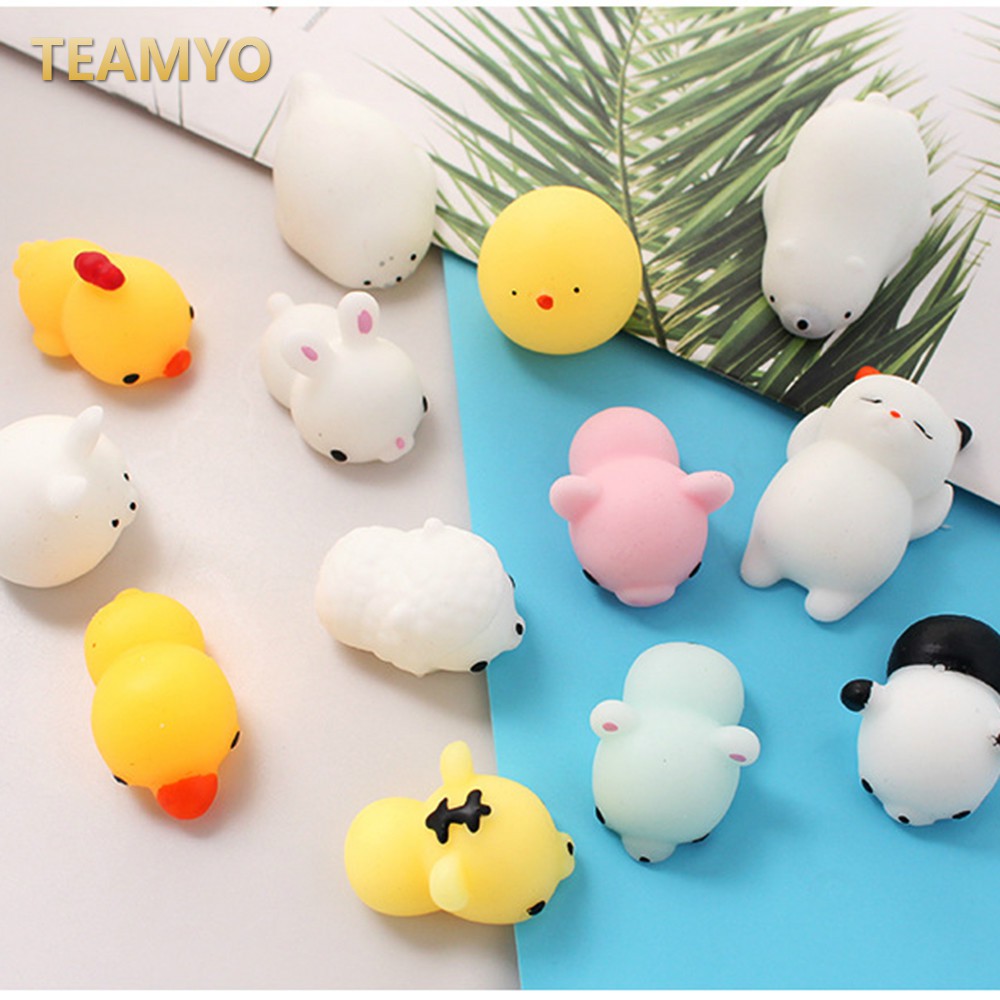 Bộ 10 món đồ chơi nắn bóp xả stress hình thú vật dễ thương