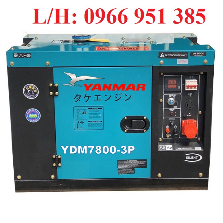 Máy phát điện Yanmar 6.0kw chạy dầu YDM7800(3Phase)