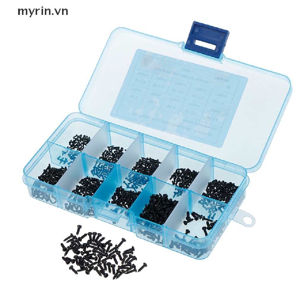 Set 1000 Vít Đầu Tròn micro M1 M1.2 M1.4 M1.7 Chuyên Dụng