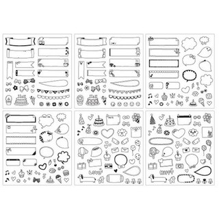 SET 6 TẤM STICKER TRANG TRÍ SỔ, PLANNER