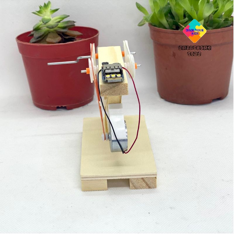 Đồ Chơi Lắp Ráp Cho Bé – Đồ Chơi Gỗ Thông Minh,  Máy Phát Điện Mini Bằng Gỗ Sáng Tạo SmartHome Toys