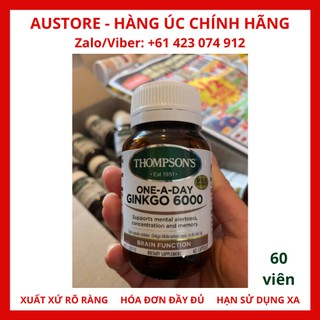 Thompson's one-a-day ginkgo 6000mg 60 capsules