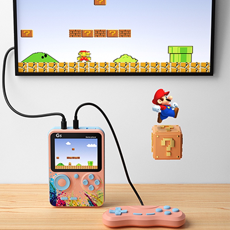 Máy Chơi game Super Mario G5 Sup Cầm Tay Mini 500 Trò Chơi Màn Hình HD Sạc Được