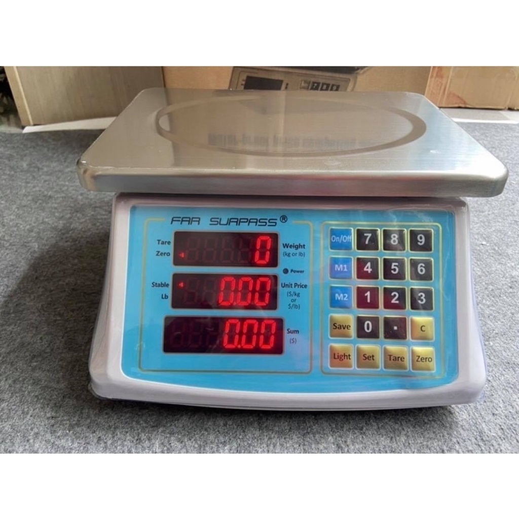 Cân điện tử Tính Tiền Chống Nước Giá Rẻ ACS-818 30kg. Cân thủy sản tính tiền chống nước ACS818, ACS 