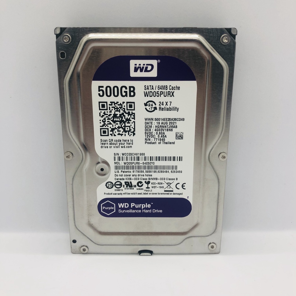 Ổ cứng HDD 500Gb/1Tb/2Tb  chuyên dụng cho hệ thống camera bảo hành chính hãng 24 tháng