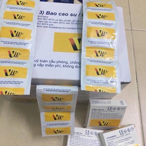 Bao Cao Su Vip Plus Hộp 144 Cái