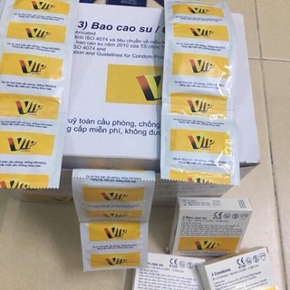 Bộ 4 hộp bao Cao Su Vip Plus Hộp 4x3 cái