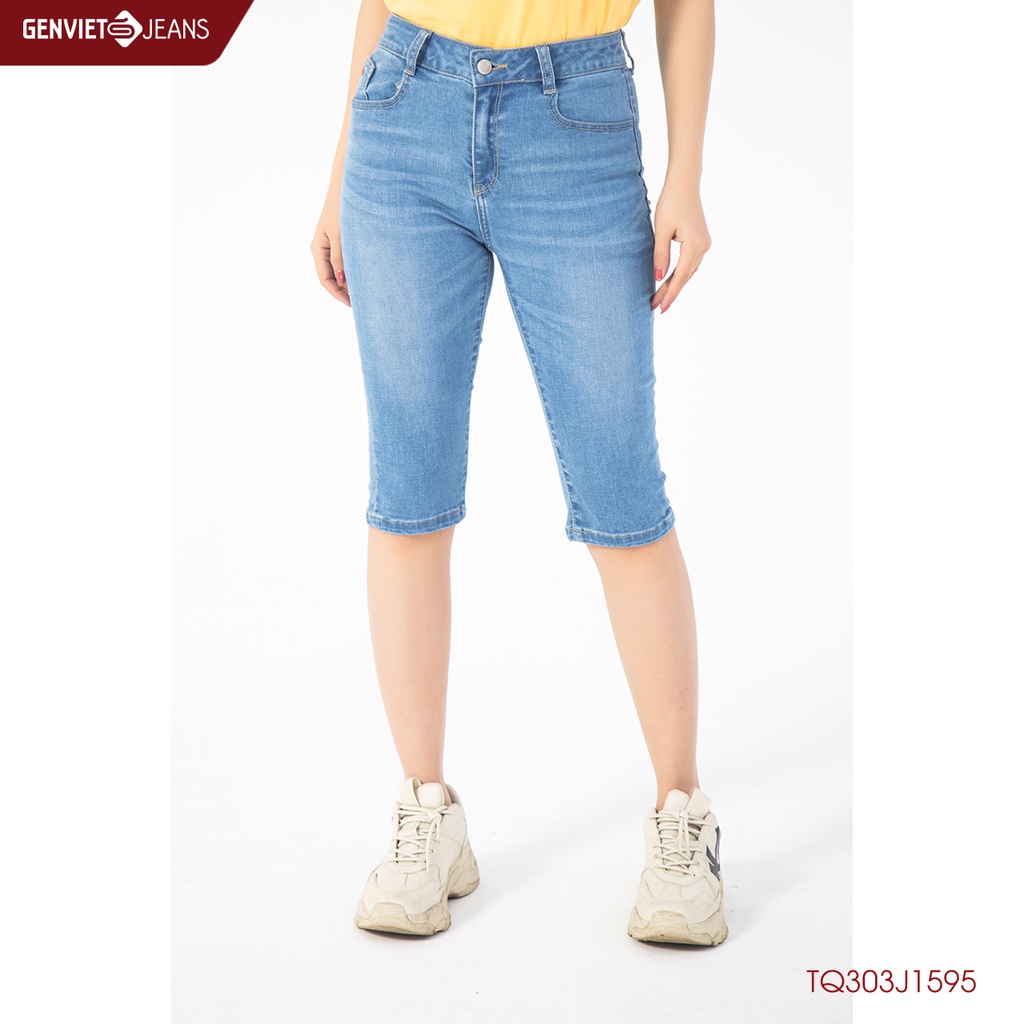 Quần Ngố Jeans Nữ TQ303J1595 GENVIET