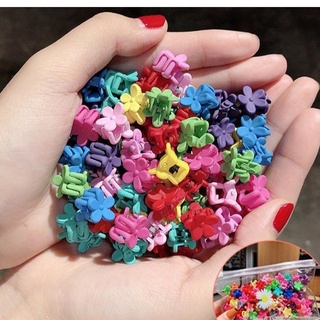 Sét 10 kẹp tóc càng cua mini bông hoa dể thương cho bé