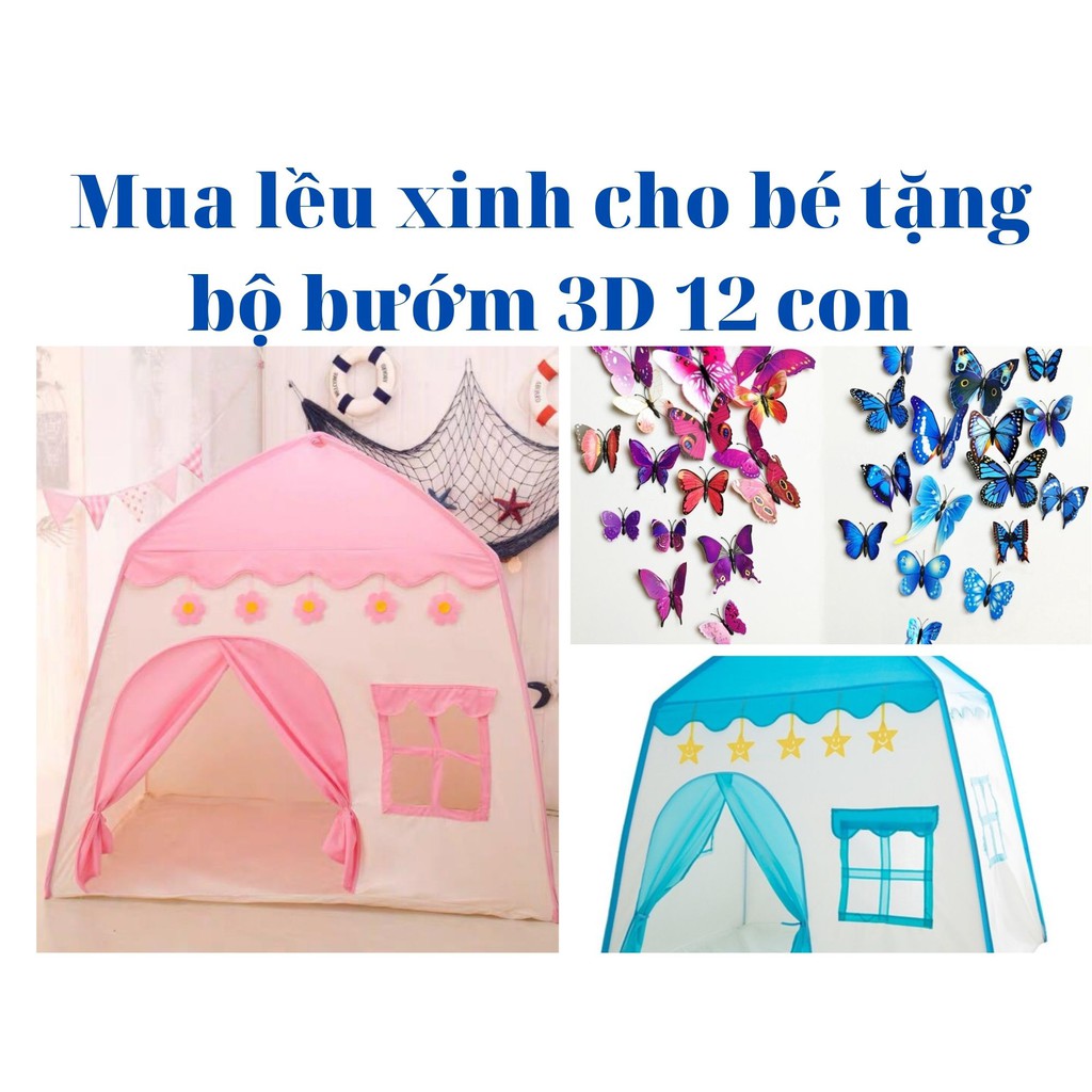 Lều xinh cho bé chơi thả ga