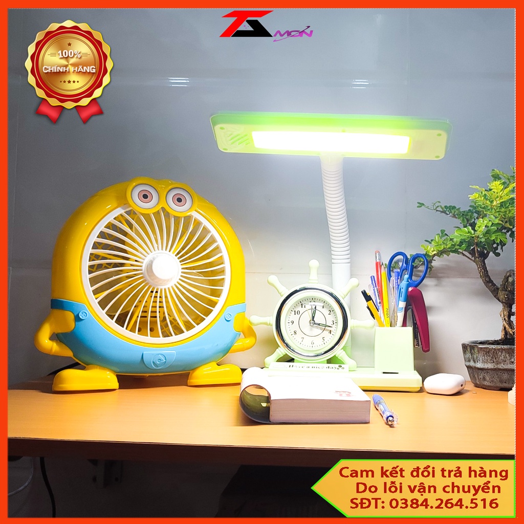 Quạt Để Bàn Hình Thú Minion, Quạt lớn Để Bàn Cắm Điện 220V, 2 Tốc Độ Gió, Đa Dạng Siêu bền, Thích Hợp Văn Phòng